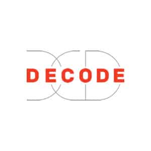 Decode logo on a white background.